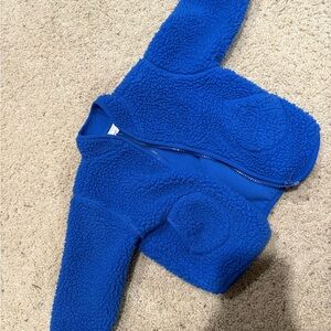 Zara Kids Royal Blue Fleece One Piece